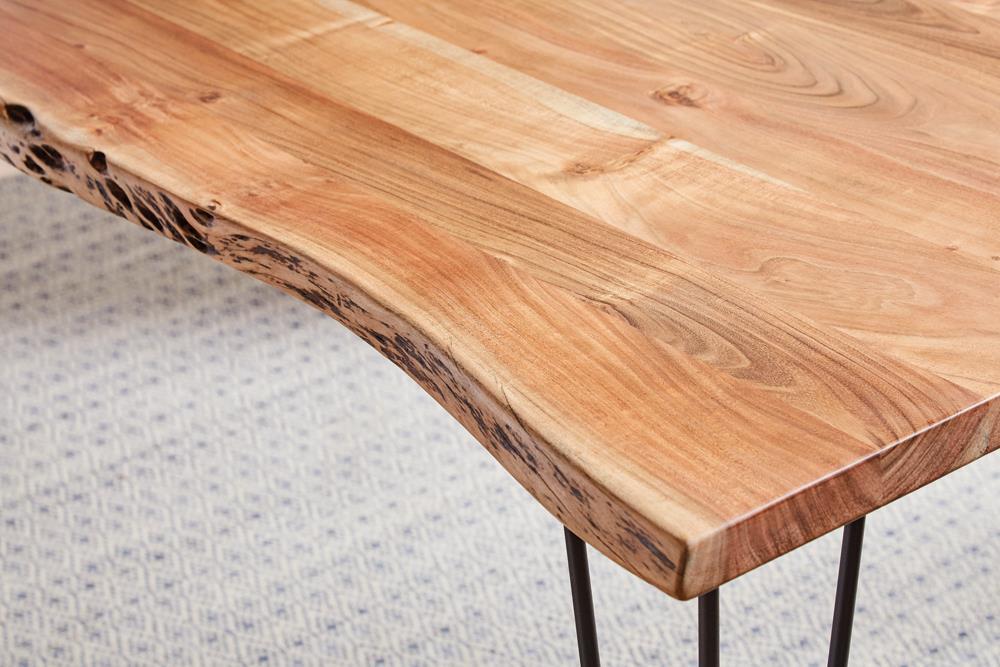 Industrial Natural Acacia Dining Table