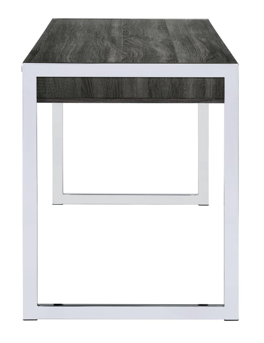 G801221 Contemporary Weathered Grey Writing Desk