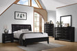 Briana Black King Five Piece Bedroom Set image