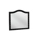 Deanna Contemporary Black and Metallic Mirror image