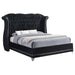 Barzini Black Upholstered California King Bed image