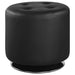 G500554 Contemporary Black Round Ottoman image