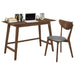 Mid Century Modern Walnut Desk and Chair Set image