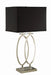Transitional Nickel and Black Accent Lamp image