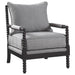 Traditional Grey and Cappuccino Accent Chair image