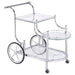 Traditional Chrome Serving Cart image