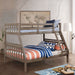Emilie Wire-Brushed Warm Gray Twin/ Full Bunk Bed image