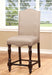 HURDSFIELD Antique Cherry/Beige Counter Ht. Chair (2/CTN) image
