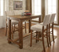 SANIA Natural Tone 5 Pc.  Bar Ht. Dining Table Set image