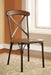 CROSBY Natural Elm/ Bronze Side Chair (2/CTN) image