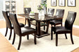 CLAYTON I Dark Cherry/Black 7 Pc. Dining Table Set image