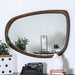 Fulton Dark Oak/Dark Walnut Curved Mirror image