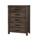 Rexburg Wire-Brushed Rustic Brown Chest image