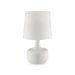 Farah White 17"H Glossy White Table Lamp image